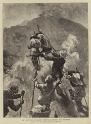 The Eruption of Mount Vesuvius, Climbing the Mountain